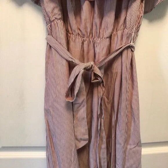 Simply Styled Off-Shoulder Striped Maxi Dress Simply Style - Picture 3 of 5